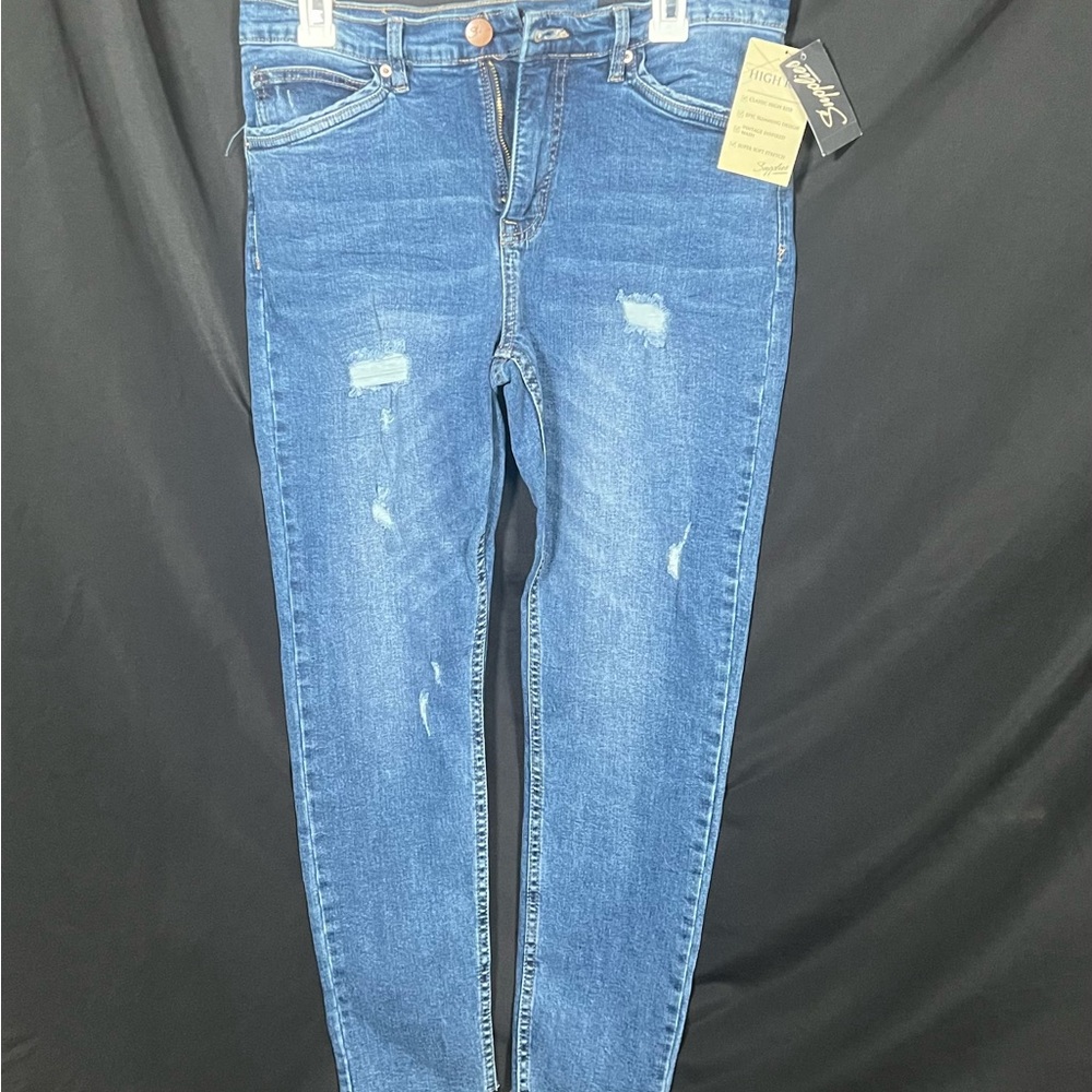 Trendy Blue Skinny Jeans for Women